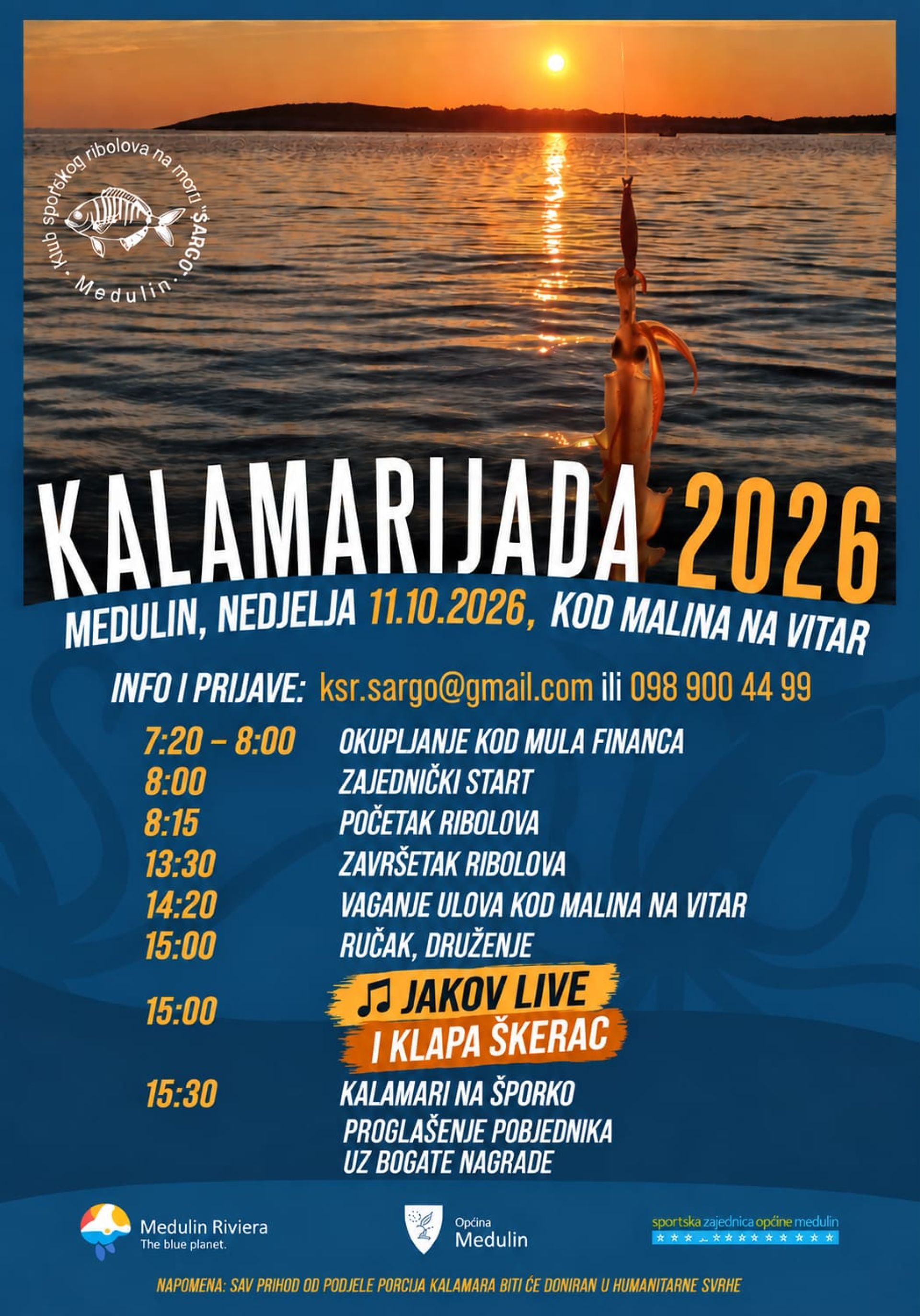 Kalamarijada i 10. Obiteljski dan donose bogat program na medulinskoj rivi!